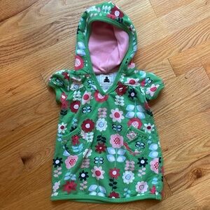 Baby Gap Green Floral Hoodie Top